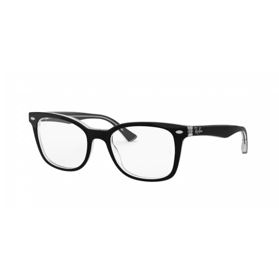OCCHIALE DA VISTA UNISEX RAY-BAN RX 5285 - 2034 NERO SUPERIORE SU TRASPARENTE
