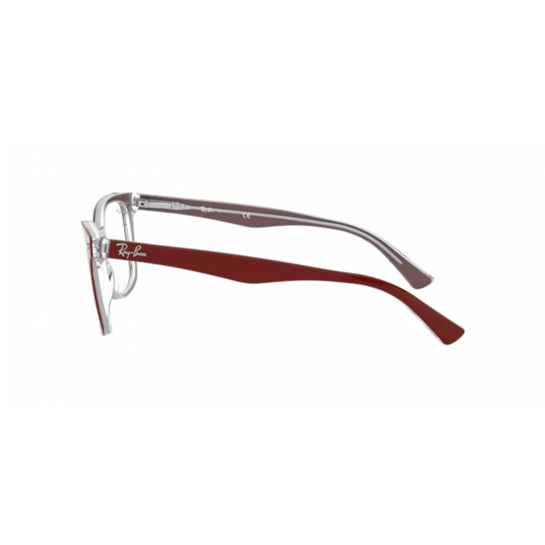 OCCHIALE DA VISTA UNISEX RAY-BAN RX 5285 - 5738 SUPERIORE BORDEAUX SU TRASPARENTE
