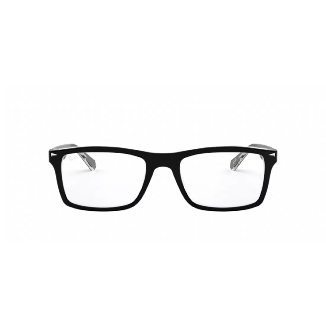 OCCHIALE DA VISTA UOMO RAY-BAN RX 5287 - 2034 NERO SUPERIORE SU TRASPARENTE CALIBRO 52
