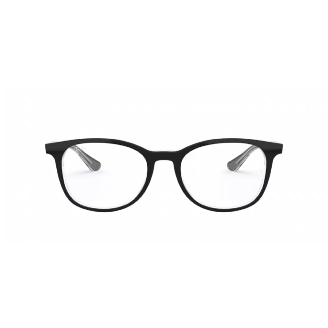 OCCHIALE DA VISTA UNISEX RAY-BAN RX 5356 - 2034 NERO SUPERIORE SU TRASPARENTE CALIBRO 52