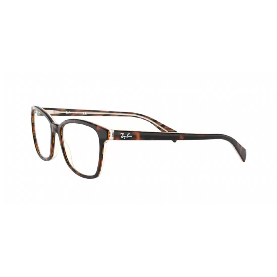 OCCHIALE DA VISTA DONNA RAY-BAN RX 5362 - 5913 SUPERIORE NERO-MARRONE SCURO-GIALLO CALIBRO 54