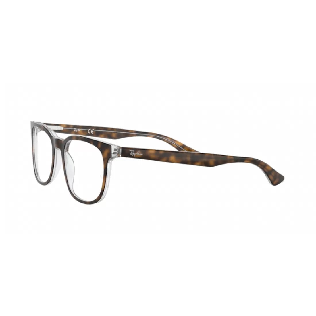 OCCHIALE DA VISTA UNISEX RAY-BAN RX 5369 - 5082 CIMA HAVANA SU TRASPARENTE CALIBRO 50