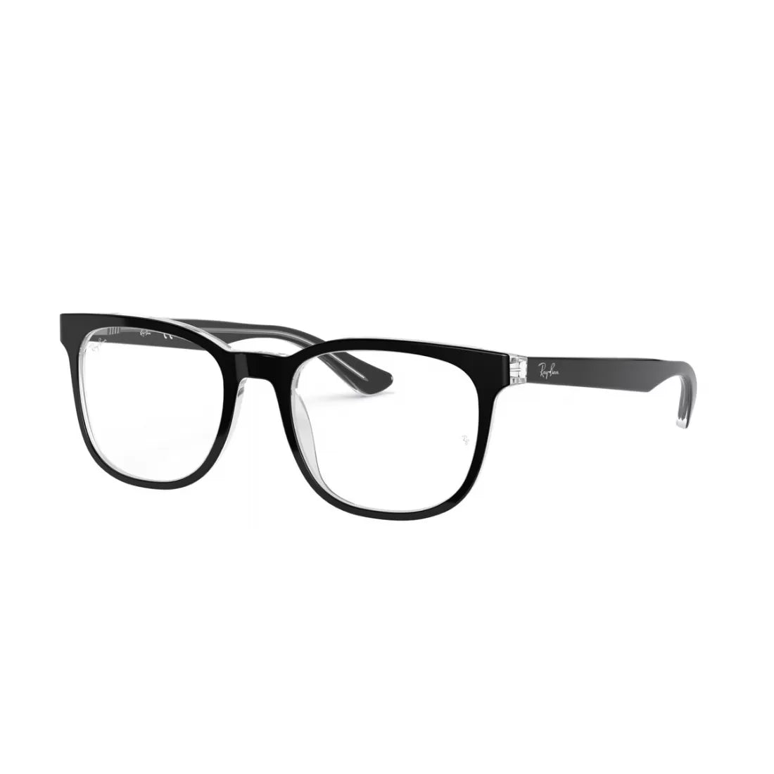 OCCHIALE DA VISTA UNISEX RAY-BAN RX 5369F - 2034 TOP NERO SU TRASPARENTE