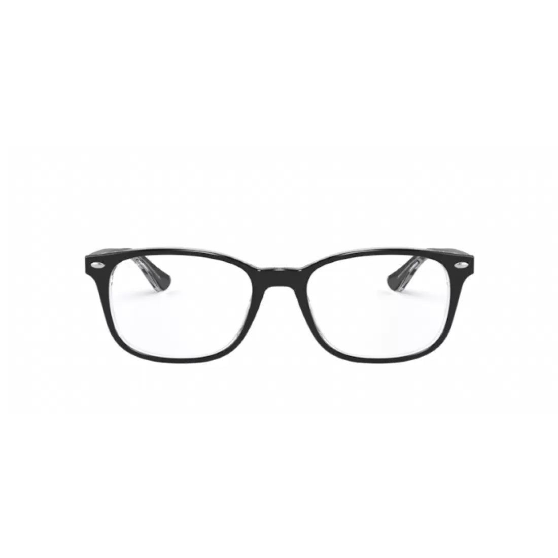 RAY-BAN RX 5375 - 2034 TOP BLACK ON CLEAR CALIBER 53 