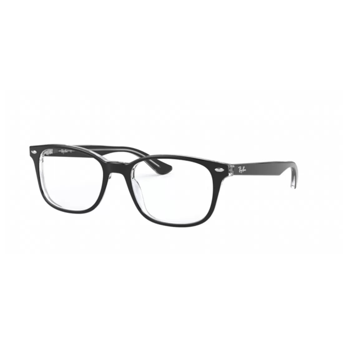 RAY-BAN RX 5375 - 2034 TOP BLACK ON CLEAR CALIBER 51 
