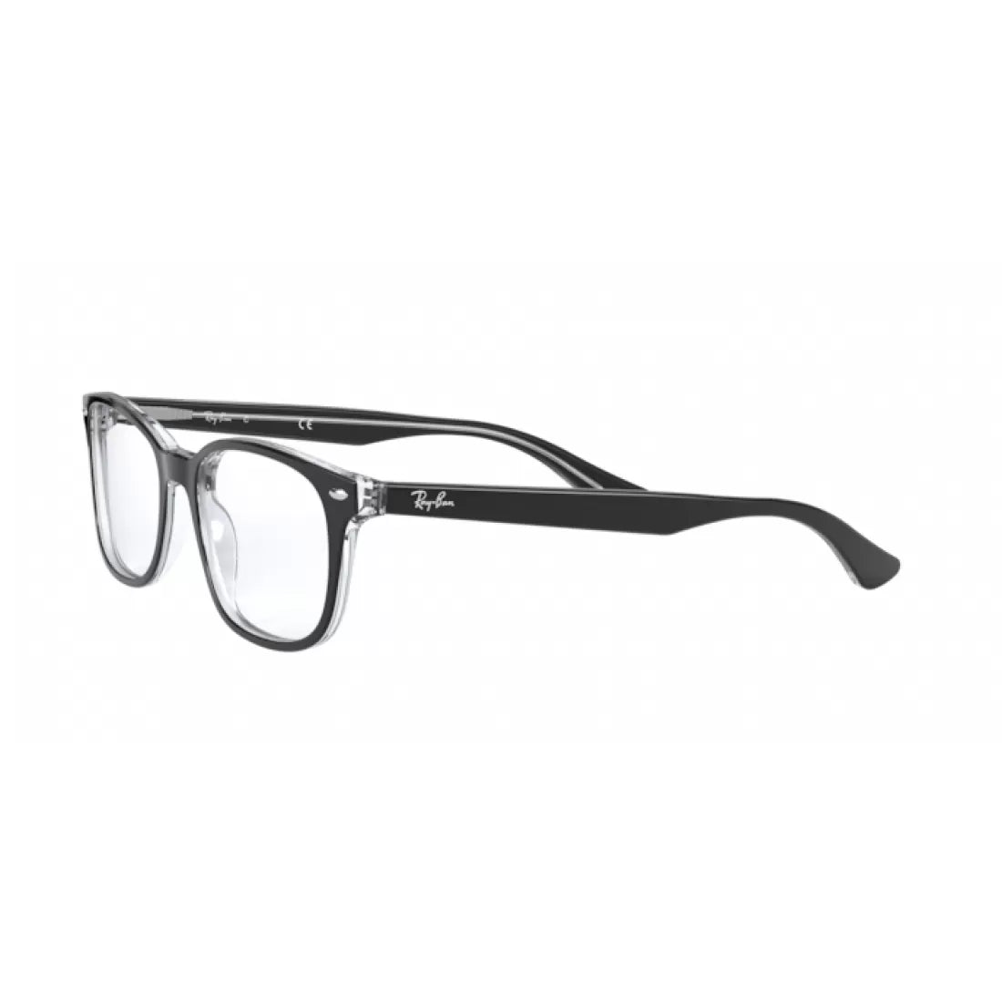 RAY-BAN RX 5375 - 2034 TOP BLACK ON CLEAR CALIBER 53 