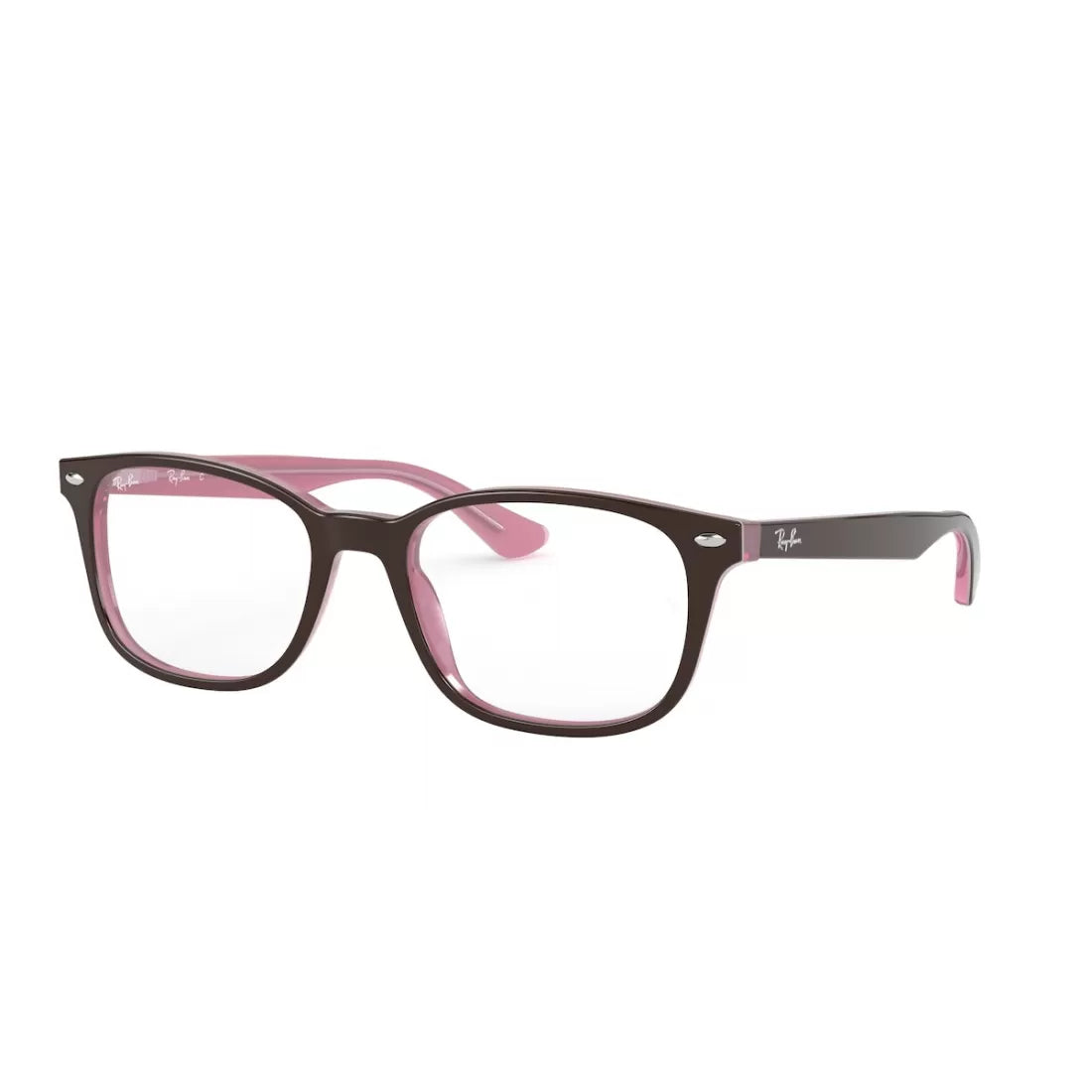 OCCHIALE DA VISTA UNISEX RAY-BAN RX 5375 - 2126 TOP MARRONE SU ROSA OPALE CALIBRO 53