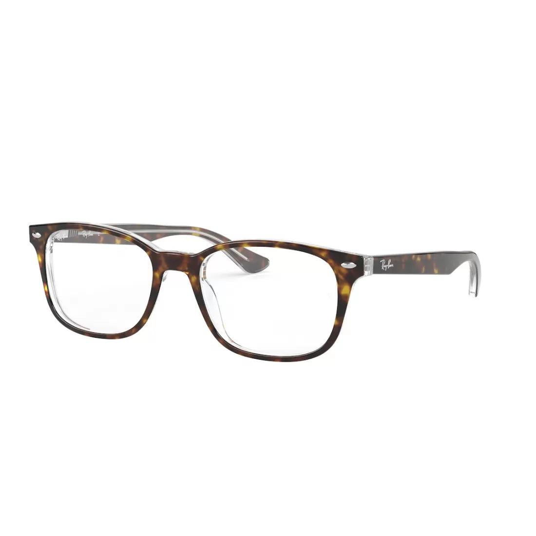 OCCHIALE DA VISTA UNISEX RAY-BAN RX 5375 - 5082 CIMA HAVANA SU TRASPARENTE CALIBRO 51