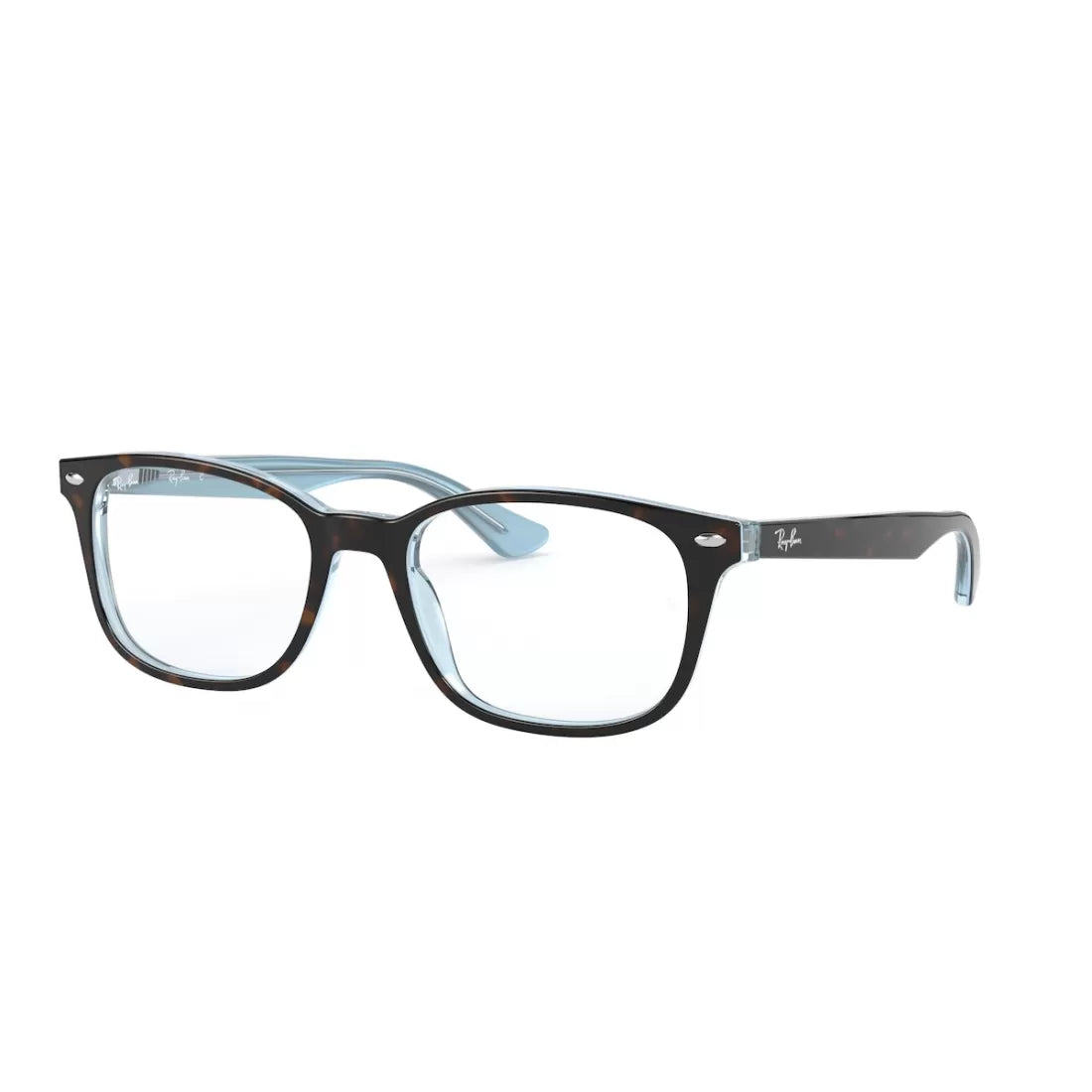 OCCHIALE DA VISTA UNISEX RAY-BAN RX 5375 - 5883 CIMA HAVANA SU AZZURRO CALIBRO 51