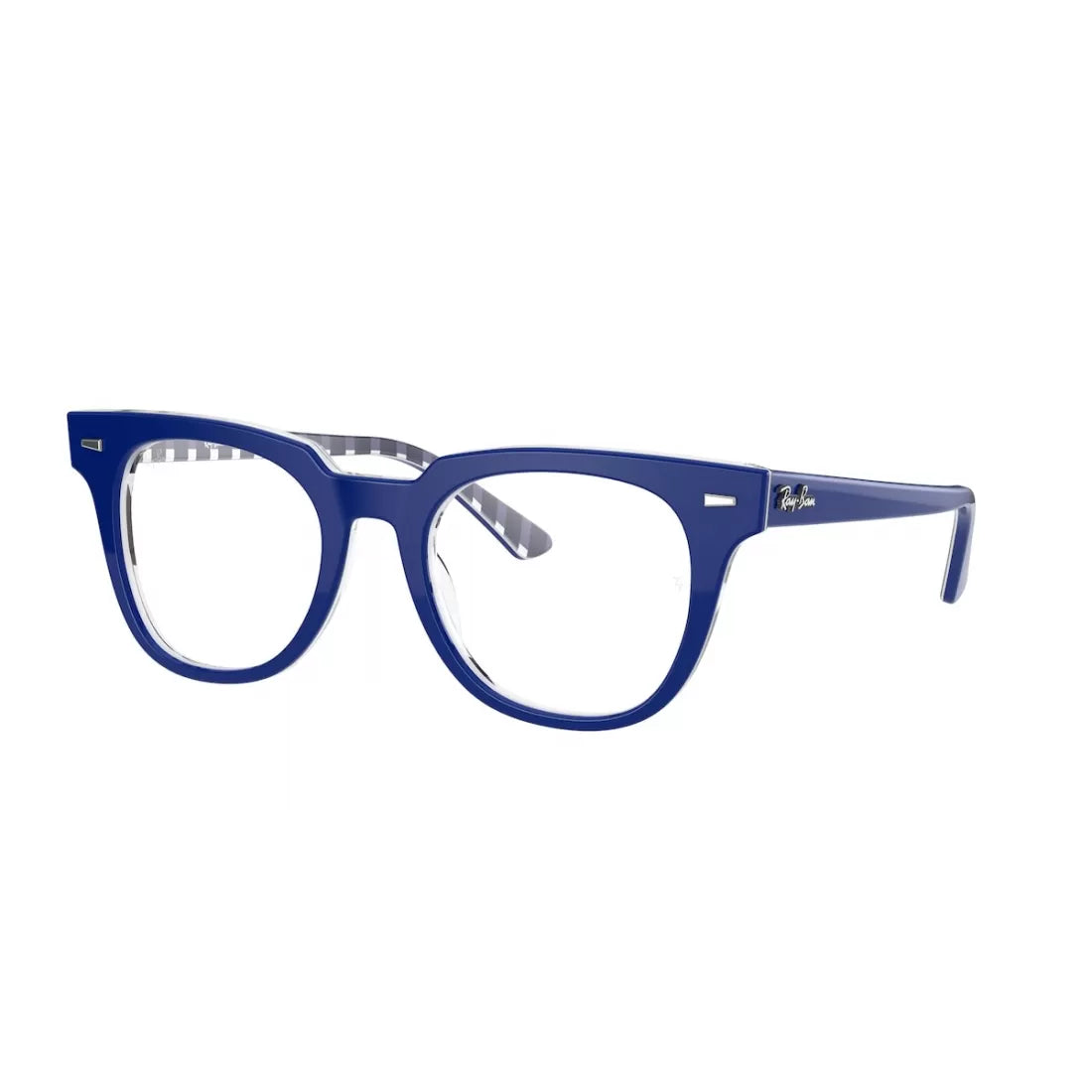 OCCHIALE DA VISTA UNISEX RAY-BAN RX 5377 METEOR 8090 BLU SU BIANCO BLU VICHY CALIBRO 52