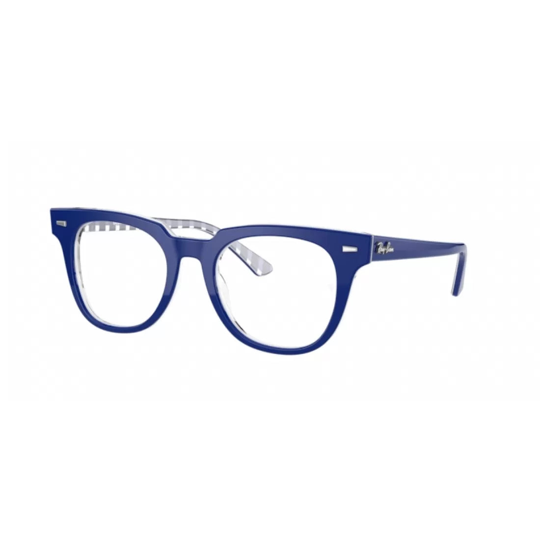 OCCHIALE DA VISTA UNISEX RAY-BAN RX 5377 METEOR 8090 BLU SU BIANCO BLU VICHY CALIBRO 52