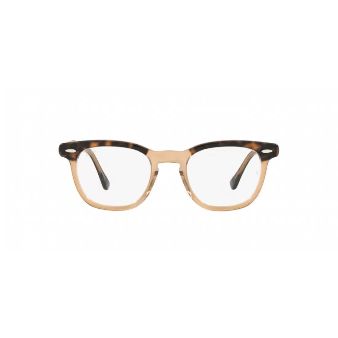 UNISEX EYEGLASSES RAY-BAN RX 5398 HAWKEYE 8109 HAVANA ON TRANSPARENT BROWN SIZE 45 