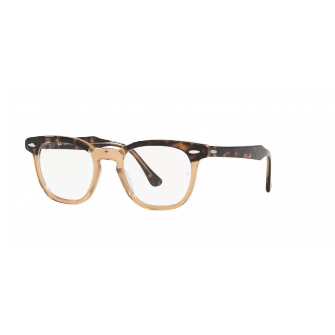 UNISEX EYEGLASSES RAY-BAN RX 5398 HAWKEYE 8109 HAVANA ON TRANSPARENT BROWN SIZE 45 