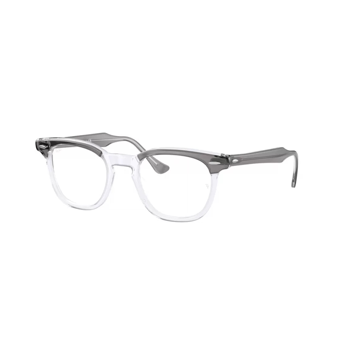 UNISEX EYEGLASSES RAY-BAN RX 5398 HAWKEYE 8111 GRAY ON TRANSPARENT SIZE 48 