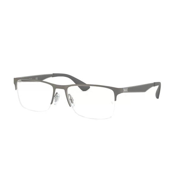 MEN'S EYEGLASSES RAY-BAN RX 6335 - 2855 MATT GUNMETAL CALIBER 56 