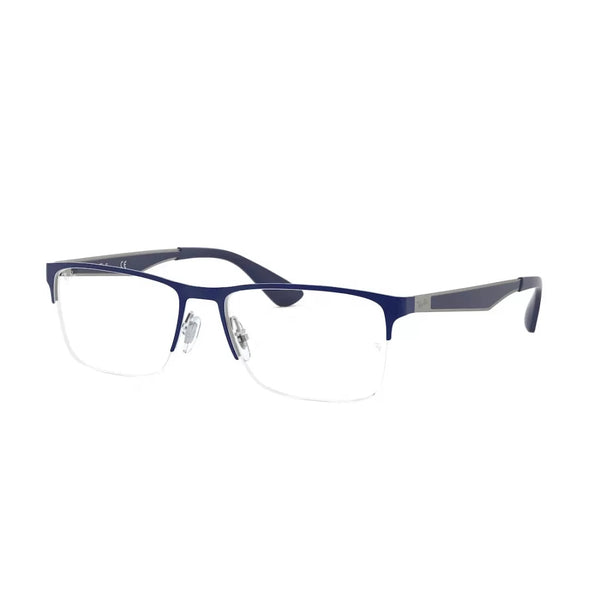 OCCHIALE DA VISTA UOMO RAY-BAN RX 6335 - 2947 CANNA DI FUCILE BLU CALIBRO 56