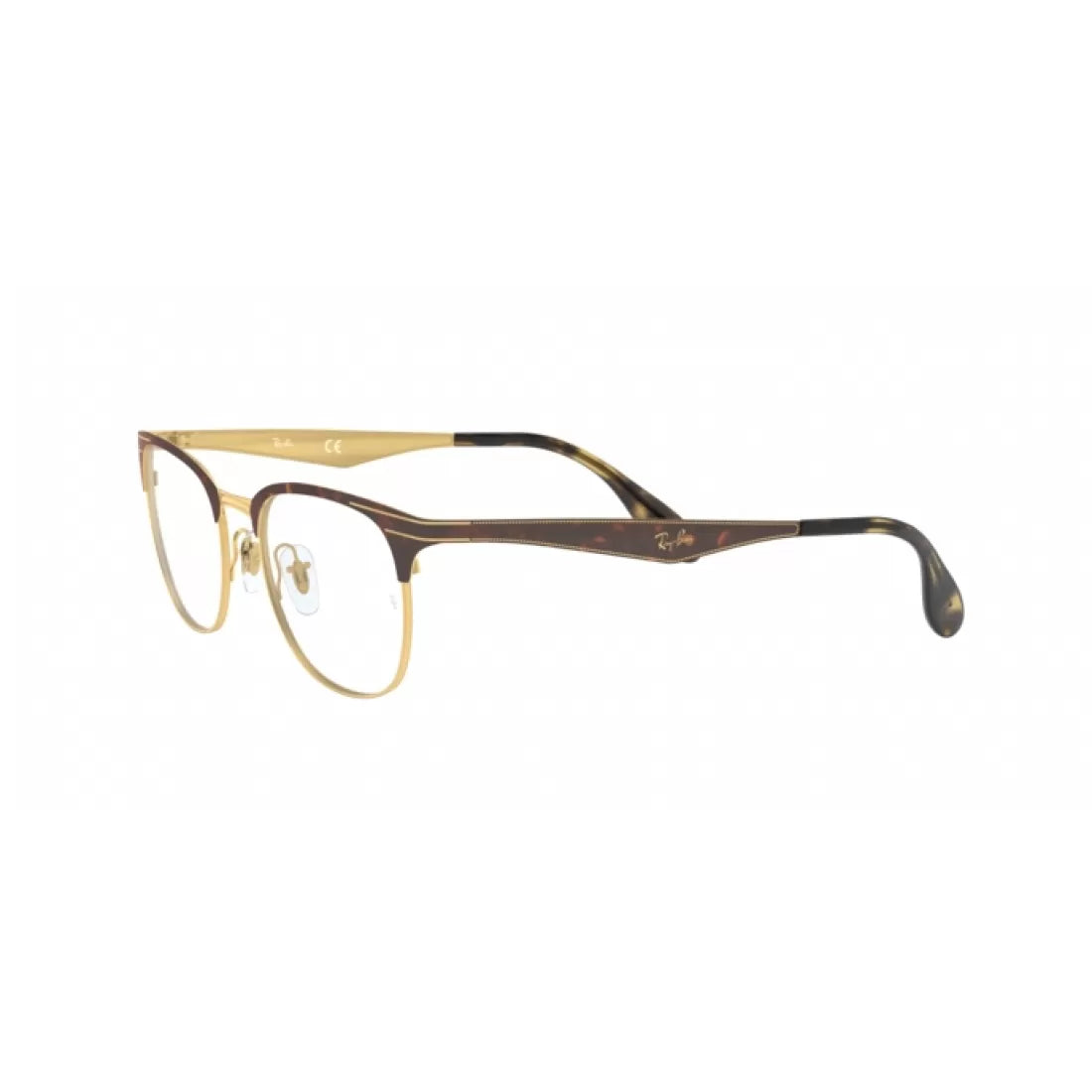 UNISEX EYEGLASSES RAY-BAN RX 6346 - 2917 GOLD-HAVANA CALIBER 52 