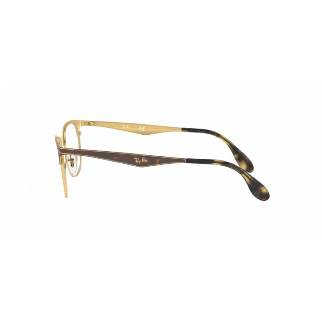 UNISEX EYEGLASSES RAY-BAN RX 6346 - 2917 GOLD-HAVANA CALIBER 52 