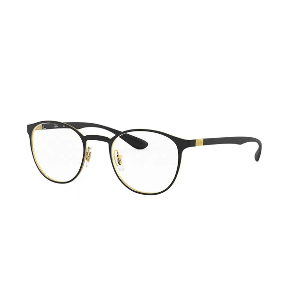 OCCHIALE DA VISTA UNISEX RAY-BAN RX 6355 - 2994 ORO SU NERO OPACO SUPERIORE CALIBRO 52