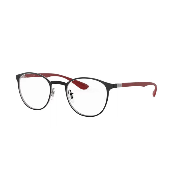 OCCHIALE DA VISTA UNISEX RAY-BAN RX 6355 - 2997 ARGENTO SU NERO OPACO SUPERIORE CALIBRO 50