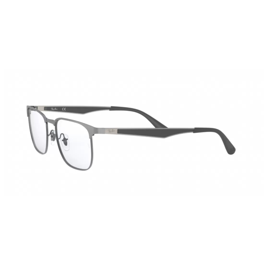 UNISEX EYEGLASSES RAY-BAN RX 6363 - 2553 TOP GUNMETAL ON BRUSHED GUN 54 CALIBER 