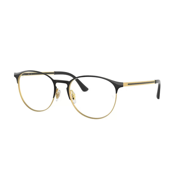 OCCHIALE DA VISTA UNISEX RAY-BAN RX 6375 - 2890 TOP IN ORO NERO CALIBRO 53