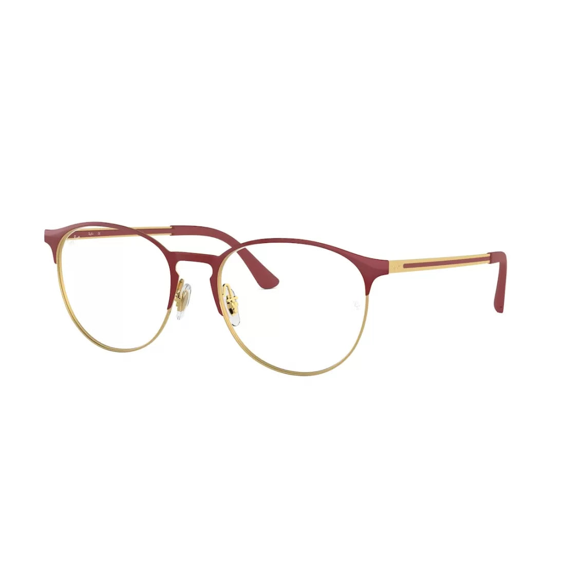 UNISEX EYEGLASSES RAY-BAN RX 6375 - 2982 GOLD TOP ON BORDEAUX | CALIBER 51 