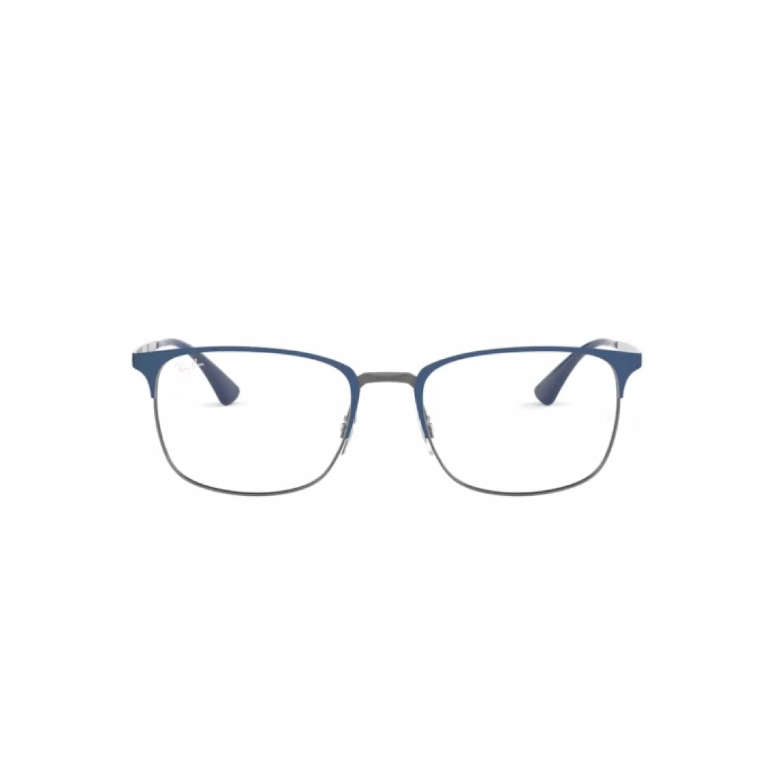 UNISEX EYEGLASSES RAY-BAN RX 6421 - 3041 TOP MATTE BLUE ON POLISHED GUNMETAL CALIBER 54 