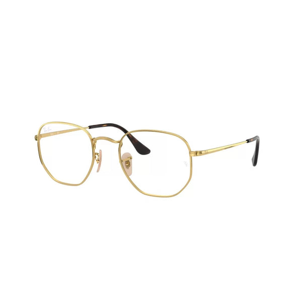 UNISEX EYEGLASSES RAY-BAN RX 6448 - 2500 GOLD CALIBER 51 