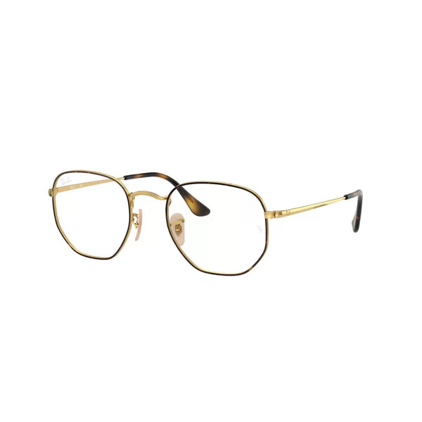 UNISEX EYEGLASSES RAY-BAN RX 6448 - 2945 TOP HAVANA ON GOLD CALIBER 51 