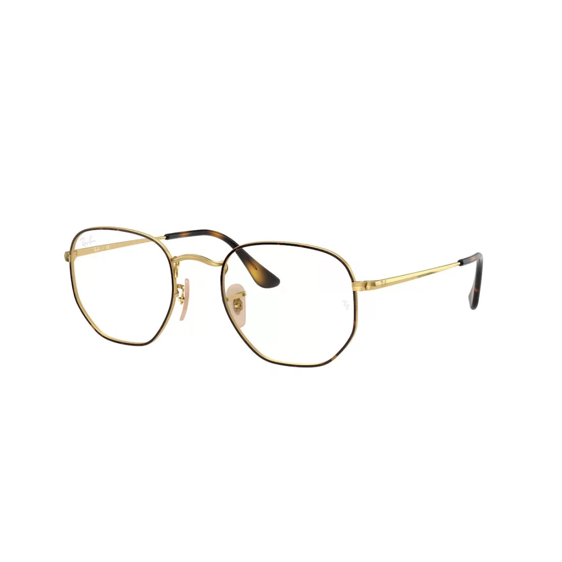 UNISEX EYEGLASSES RAY-BAN RX 6448 - 2945 TOP HAVANA ON GOLD CALIBER 54 