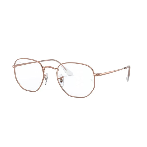 OCCHIALE DA VISTA UNISEX RAY-BAN RX 6448 - 3094 ORO ROSA LUCIDO CALIBRO 48
