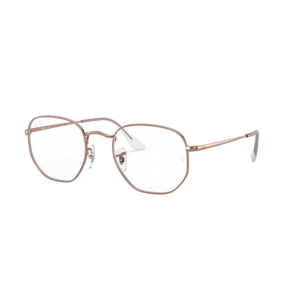 OCCHIALE DA VISTA UNISEX RAY-BAN RX 6448 - 3094 ORO ROSA LUCIDO CALIBRO 54