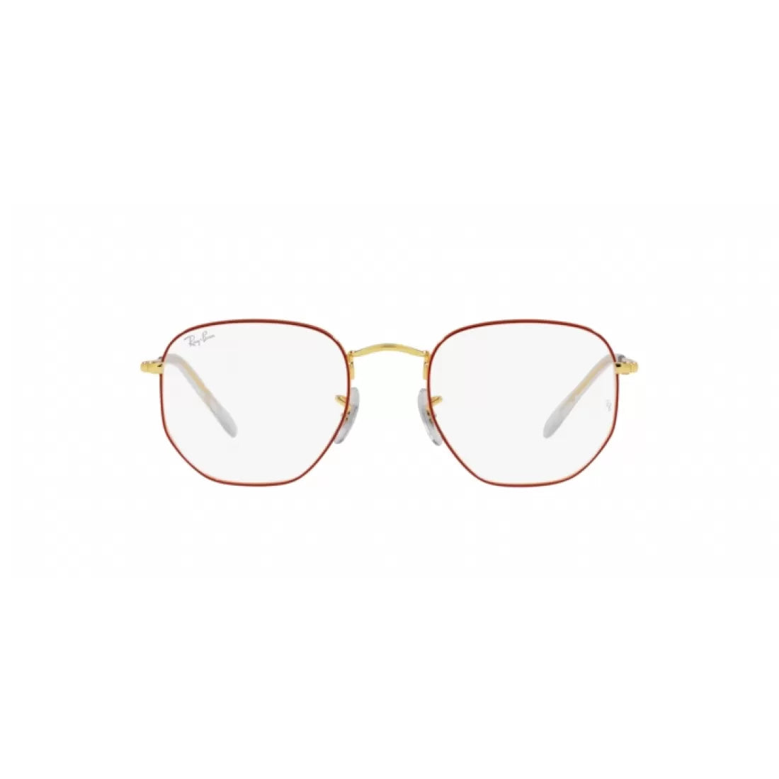 UNISEX EYEGLASSES RAY-BAN RX 6448 - 3106 RED ON LEGEND GOLD CALIBER 51 