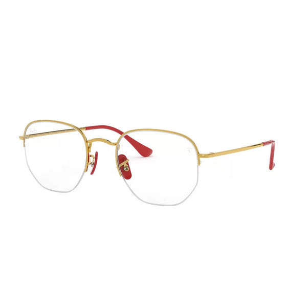 UNISEX EYEGLASSES RAY-BAN RX 6448M - F029 GOLD CALIBER 53 