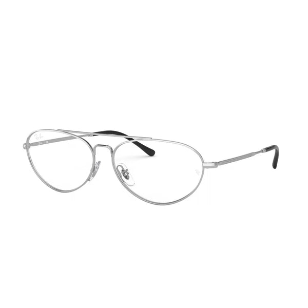 OCCHIALE DA VISTA UNISEX RAY-BAN RX 6454 - 2501 ARGENTO LUCIDO CALIBRO 58