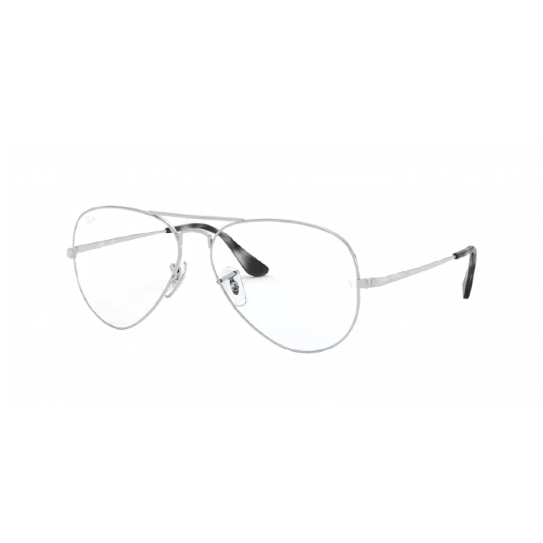 UNISEX EYEGLASSES RAY-BAN RX 6489 AVIATOR 2501 SILVER CALIBER 55 