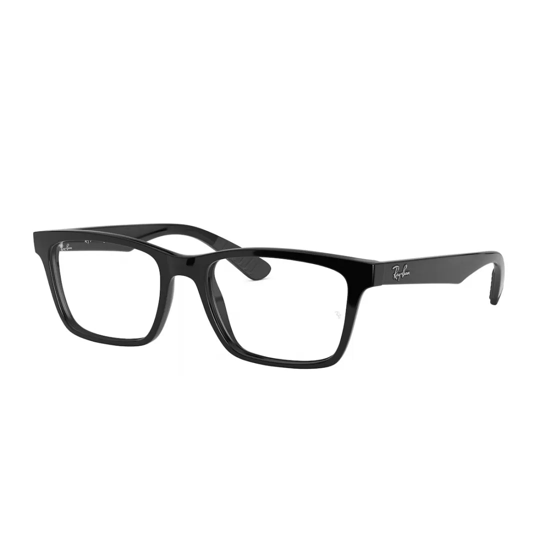 UNISEX EYEGLASSES RAY-BAN RX 7025 - 2000 GLOSSY BLACK CALIBER 53 