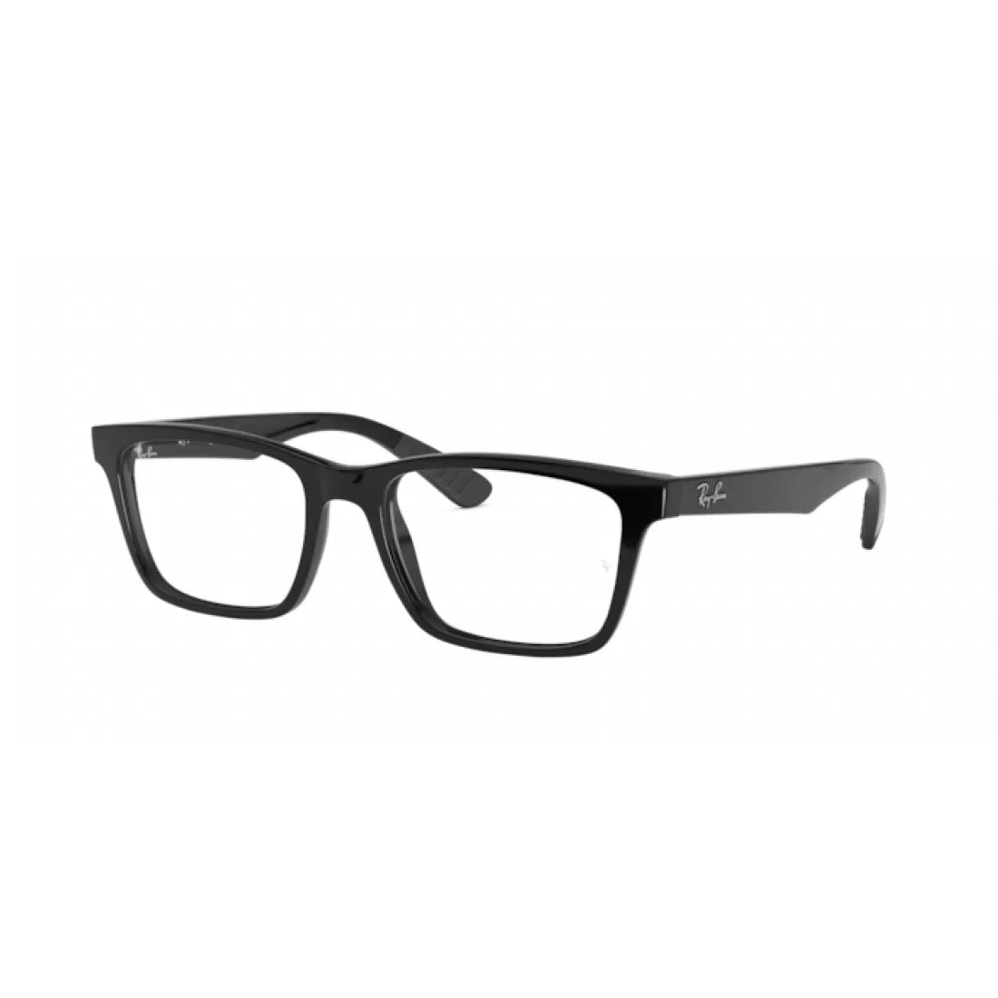UNISEX EYEGLASSES RAY-BAN RX 7025 - 2000 GLOSSY BLACK CALIBER 53 
