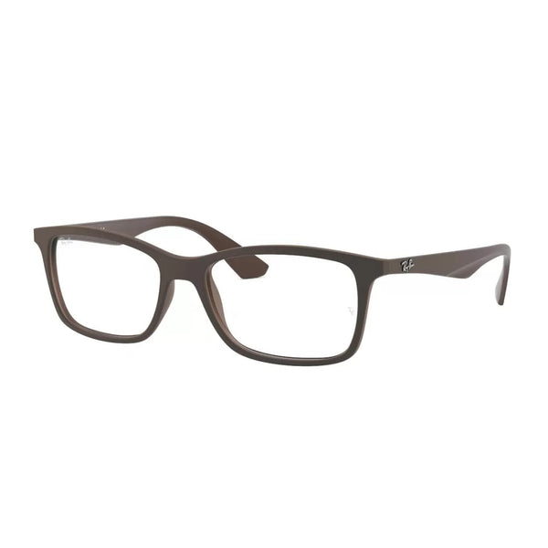 OCCHIALE DA VISTA UOMO RAY-BAN RX 7047 - 5451 MARRONE OPACO | CALIBRO 56
