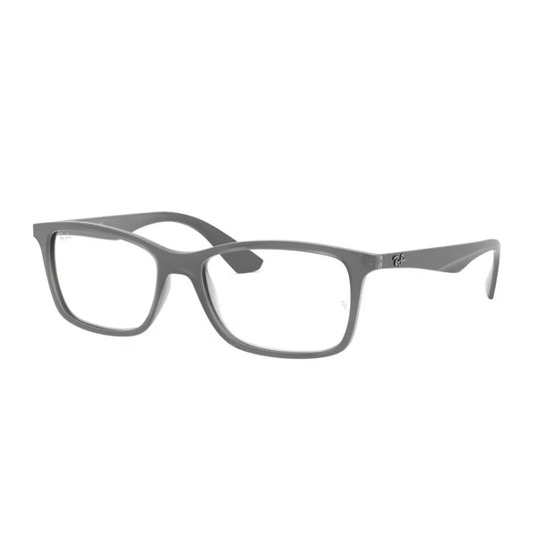 OCCHIALE DA VISTA UOMO RAY-BAN RX 7047 - 5482 GRIGIO OPACO TRASP CALIBRO 56