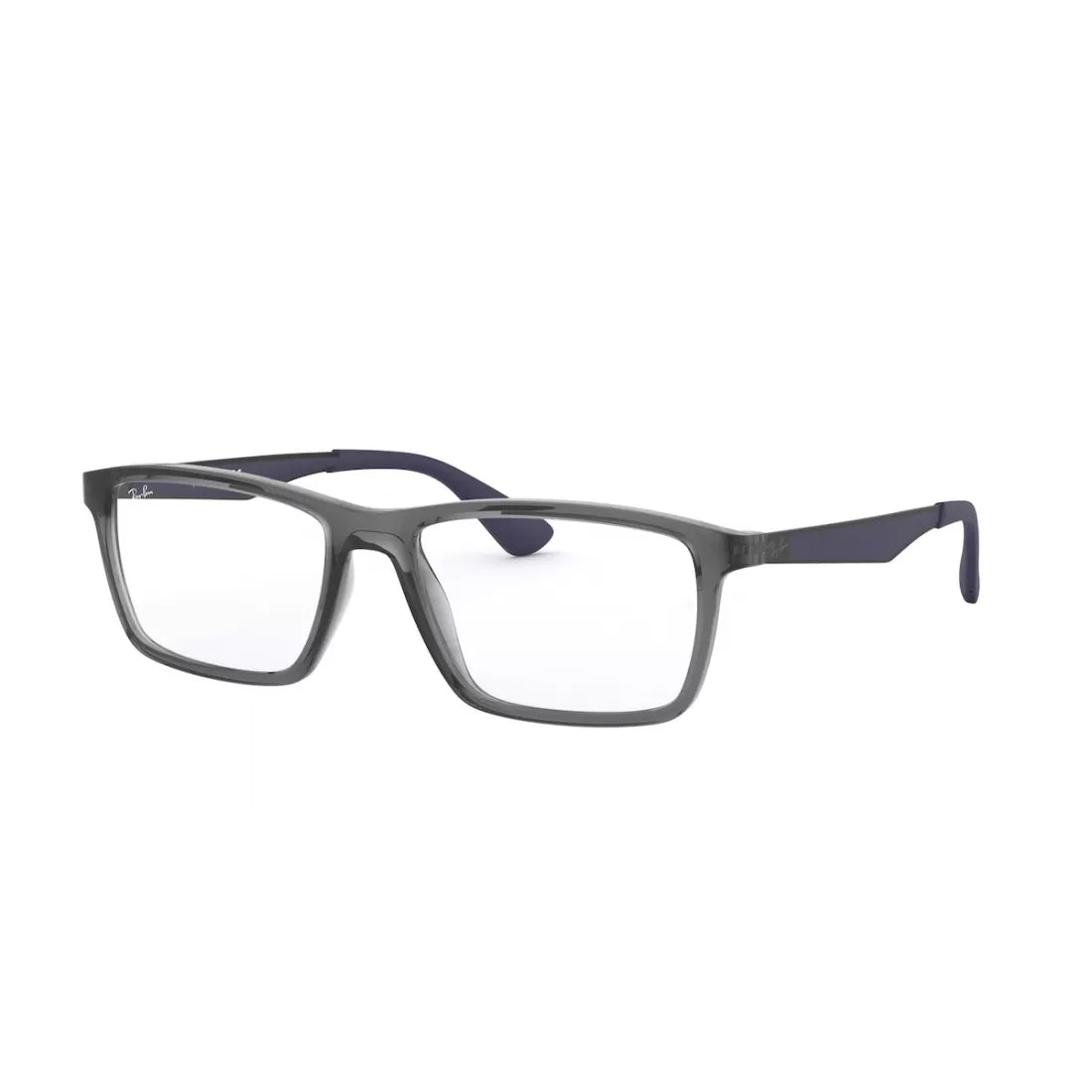 MEN'S EYEGLASSES RAY-BAN RX 7056 - 5814 TRANSPARENT GRAY SIZE 55 