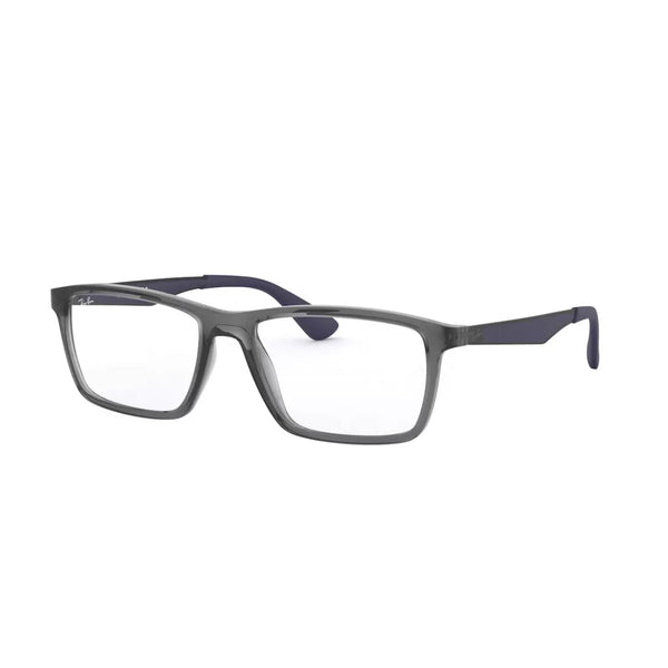 OCCHIALE DA VISTA UOMO RAY-BAN RX 7056 - 5814 GRIGIO TRASPARENTE CALIBRO 55