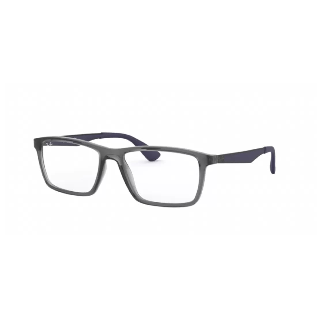 MEN'S EYEGLASSES RAY-BAN RX 7056 - 5814 TRANSPARENT GRAY SIZE 55 