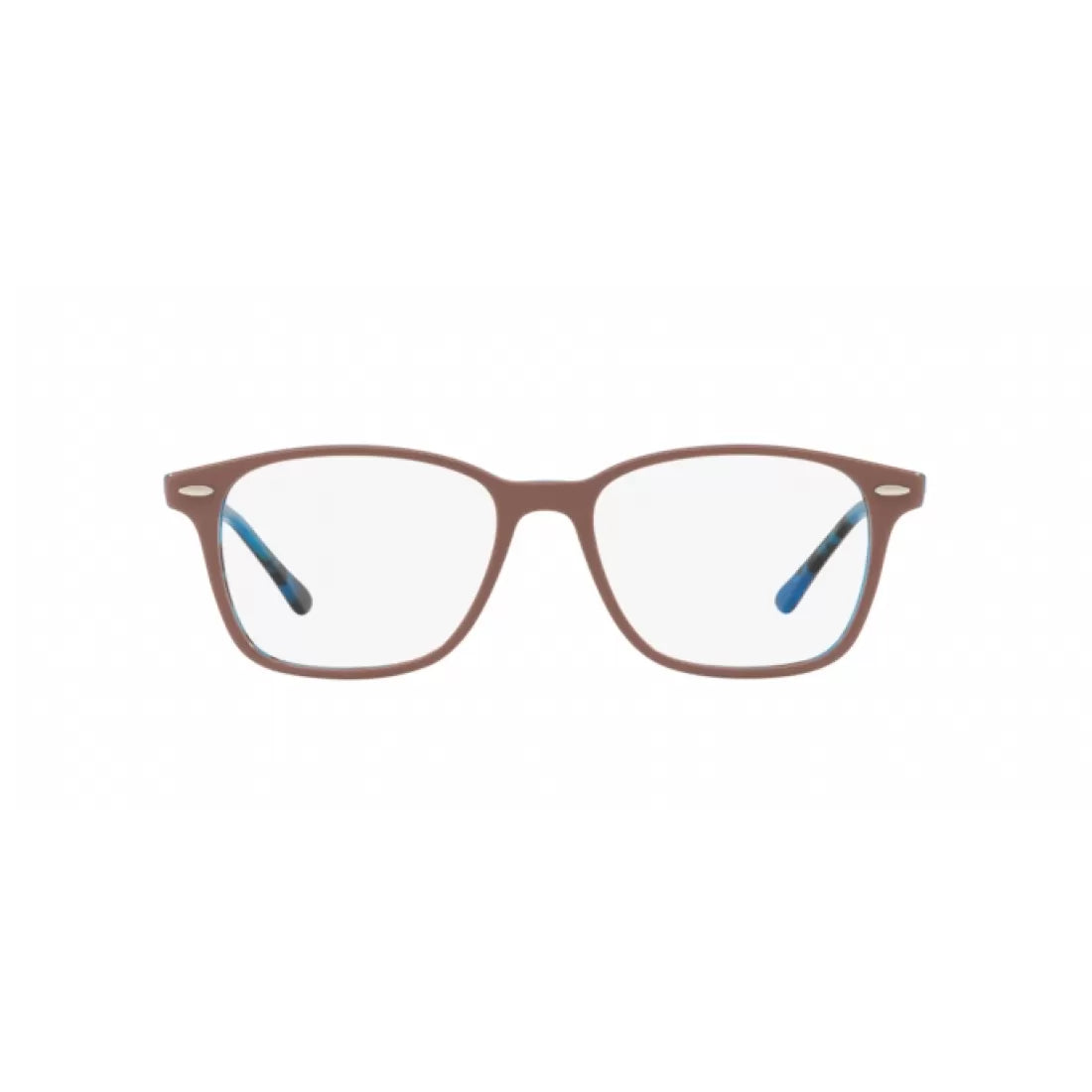 UNISEX EYEGLASSES RAY-BAN RX 7119 - 5715 LIGHT BROWN TOP ON BLUE HAVANA SIZE 55 