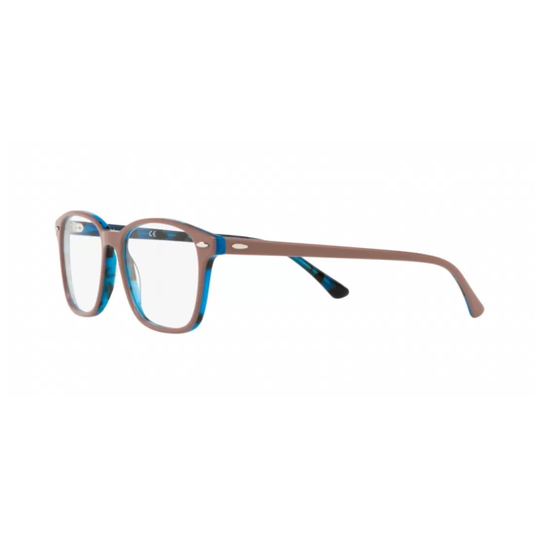 UNISEX EYEGLASSES RAY-BAN RX 7119 - 5715 LIGHT BROWN TOP ON BLUE HAVANA SIZE 55 