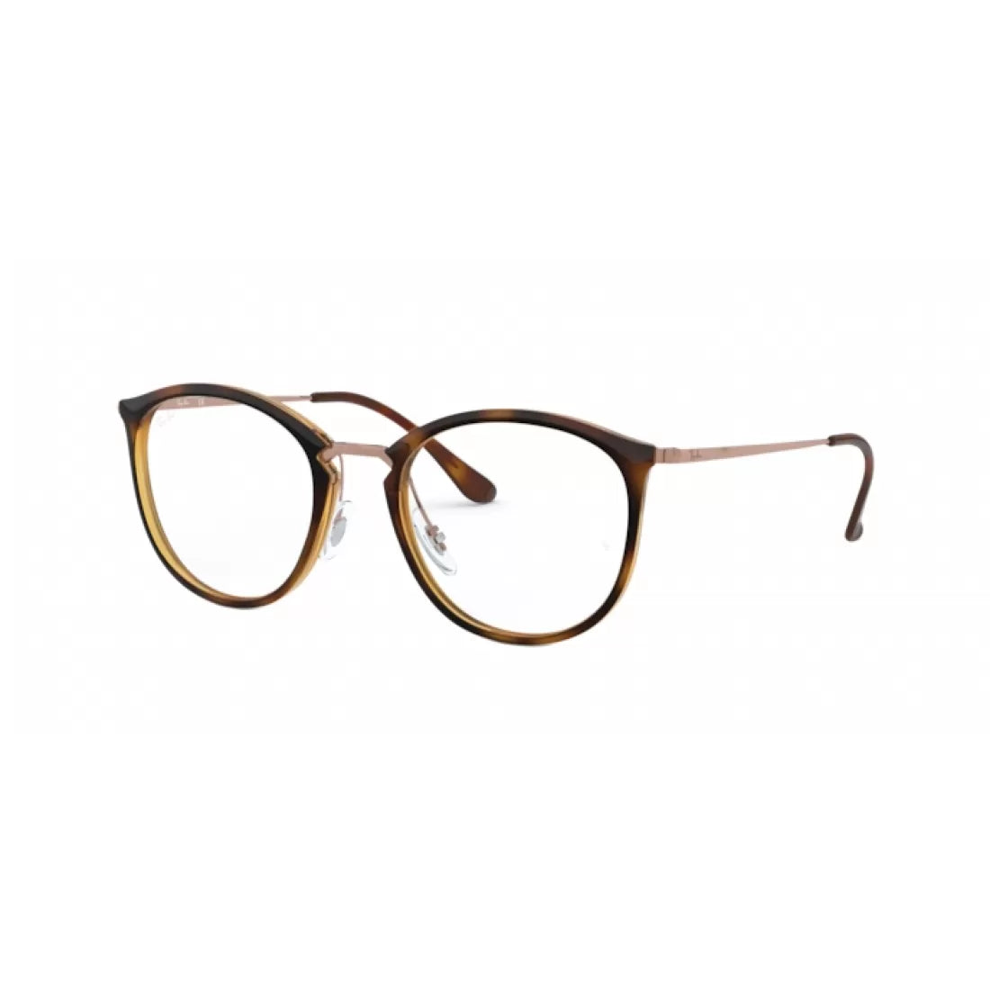 UNISEX EYEGLASSES RAY-BAN RX 7140 - 5687 HAVANA STRIPPED CALIBER 49 