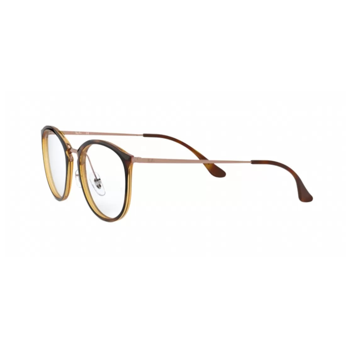 UNISEX EYEGLASSES RAY-BAN RX 7140 - 5687 HAVANA STRIPPED CALIBER 49 