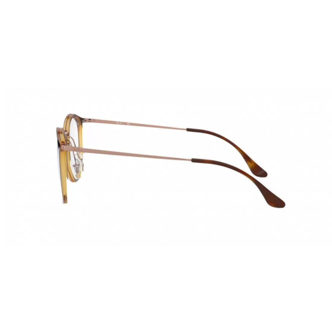 UNISEX EYEGLASSES RAY-BAN RX 7140 - 5687 HAVANA STRIPPED CALIBER 49 