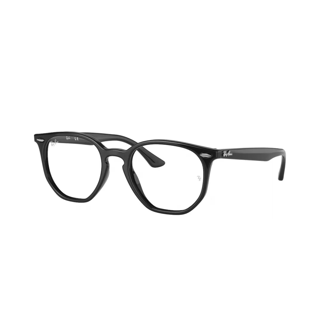 UNISEX EYEGLASSES RAY-BAN RX 7151 - 2000 BLACK CALIBER 50 